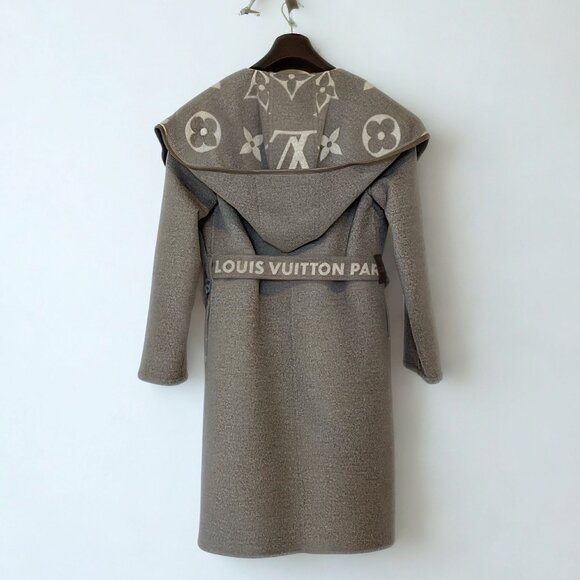 Louis Vuitton  Double Face Hooded Wrap Coat 34 - Picture 6 of 15